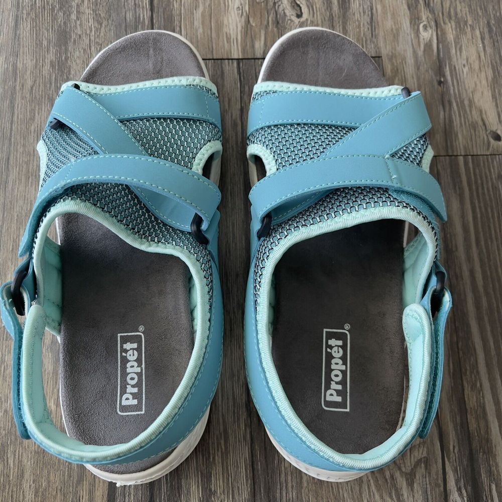 Propet Travelactiv Sport Sandal WST013P Teal Women Size 10 4E New No tags. - Picture 4 of 10